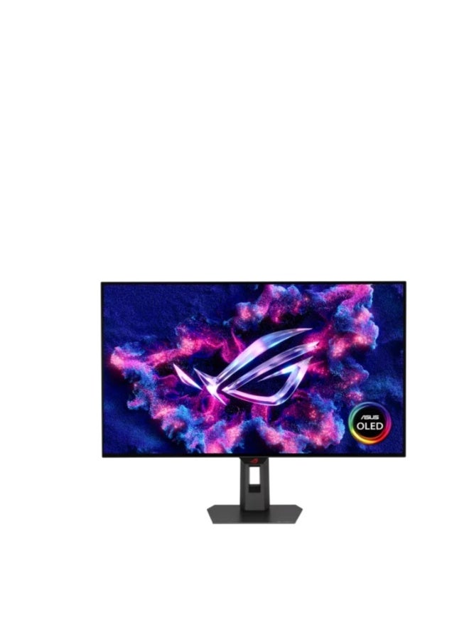 ASUS ROG Strix OLED XG32UCWG 32" 4K UHD Gaming Monitor, 3840x2160, 165Hz, 0.03ms GTG, HDR True Black 400, DCI-P3 99%, DisplayPort 1.4, HDMI 2.1, USB-C 15W PD, KVM, Anti-Burn-In, Adjustable Stand, TrueBlack Glossy Panel | 90LM0BX0-B01371 black