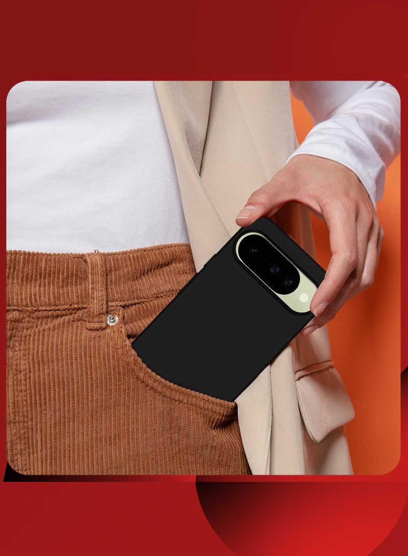 MARGOUN Slim Silicone Shockproof Case for Pixel 10 - Hard Silicone - Anti-Fingerprint and Durable Case Cover - Black-1 - Image 2