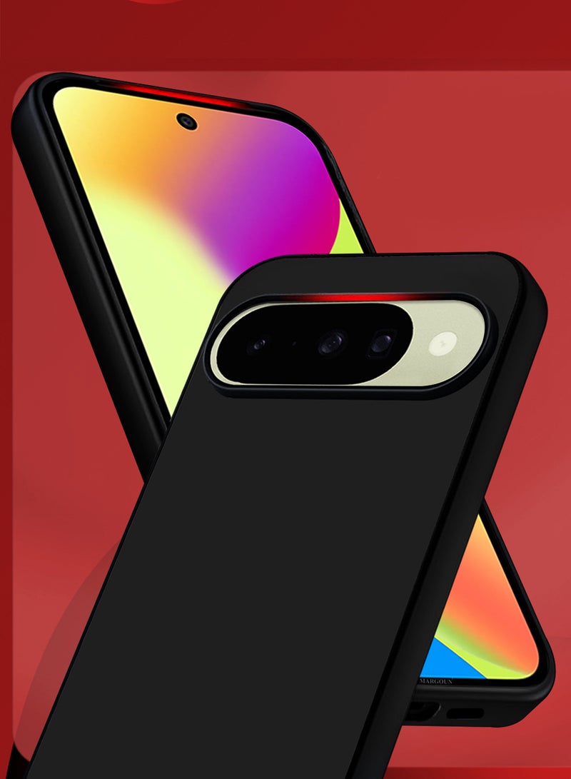 MARGOUN Slim Silicone Shockproof Case for Pixel 10 - Hard Silicone - Anti-Fingerprint and Durable Case Cover - Black-1 - Image 3