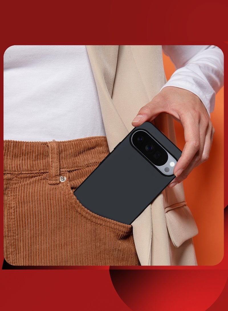 مارجون Silicone Protective Case for Pixel 10 Pro - Ultra Thin and Stylish - Ultra Shockproof - Dark Grey-1 - Image 2