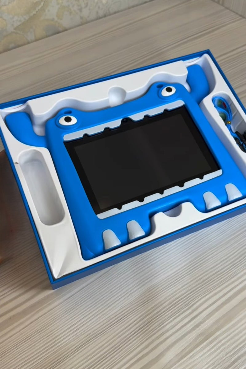 Oteeto Tab 73 Kids Tablet 7 Inch IPS LCD Screen WiFi 5G 6GB RAM 128GB ROM 3500mAh Battery blue - Image 3