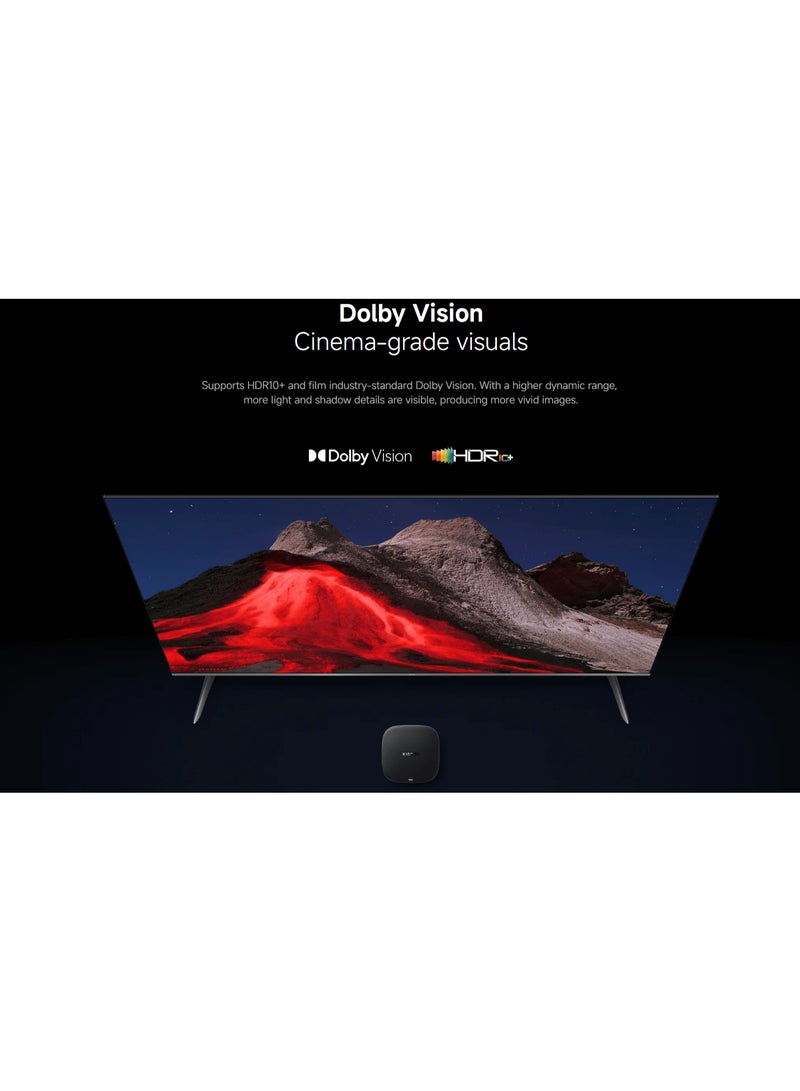 XIAOMI TV Box S 3rd Generation, 4K UHD image quality, Dolby Vision Cinema-grade visuals, Dolby Atmos & DTS X Premium cinematic audio, 6nm high-performance platform | PFJ4191EU / MDZ-32-AA black - Image 5