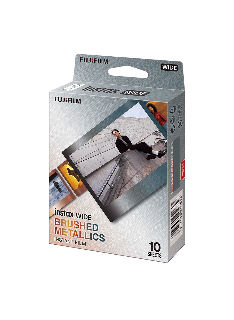 فوجي فيلم فيلم إنستكس وايد معدني مصقول 10 ورقات - Image 1