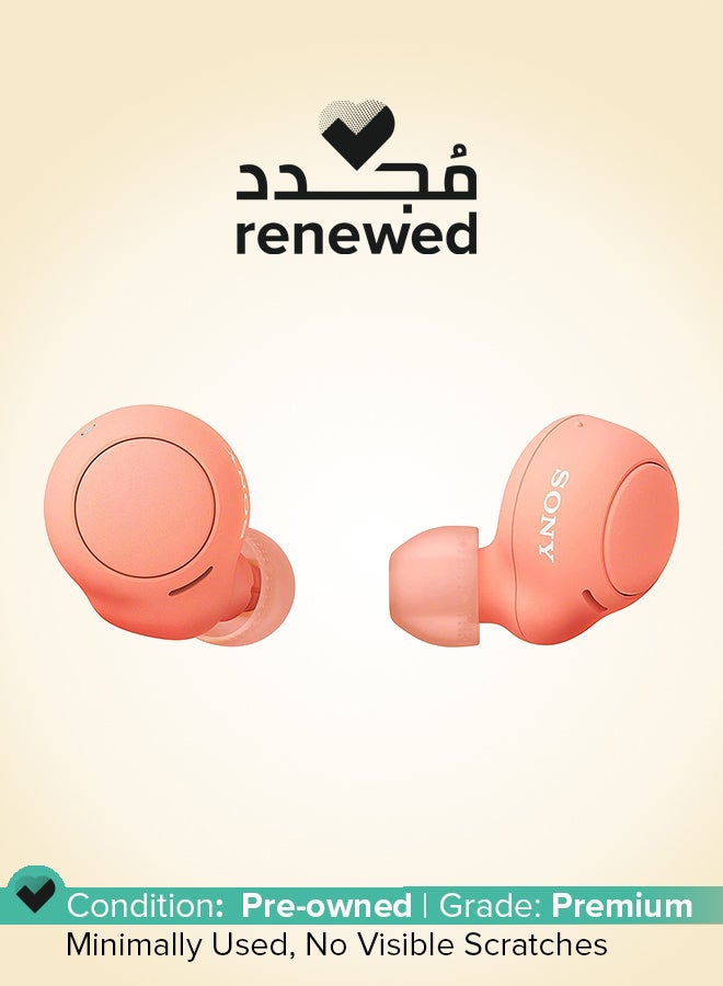 سوني Renewed - WF-C500 TWS Bluetooth In-Ear Earbuds with 20 Hours Battery Life and Quick Charge - Orange - Image 1