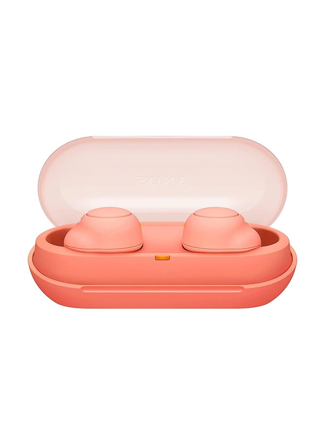 سوني Renewed - WF-C500 TWS Bluetooth In-Ear Earbuds with 20 Hours Battery Life and Quick Charge - Orange - Image 2