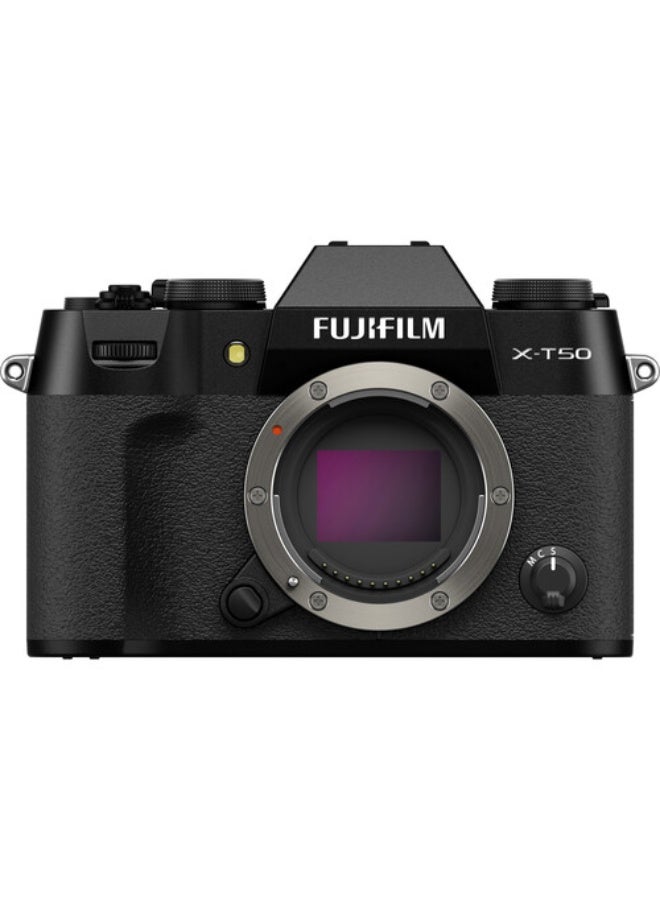 فوجي فيلم FUJIFILM X-T50 Mirrorless Camera (Black) - Image 1