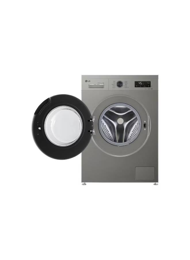 LG 7 kg Front Load, 1400RPM, ThinQ (Wi-Fi) silver F4Y2QYG6P Platinum Silver - Image 2