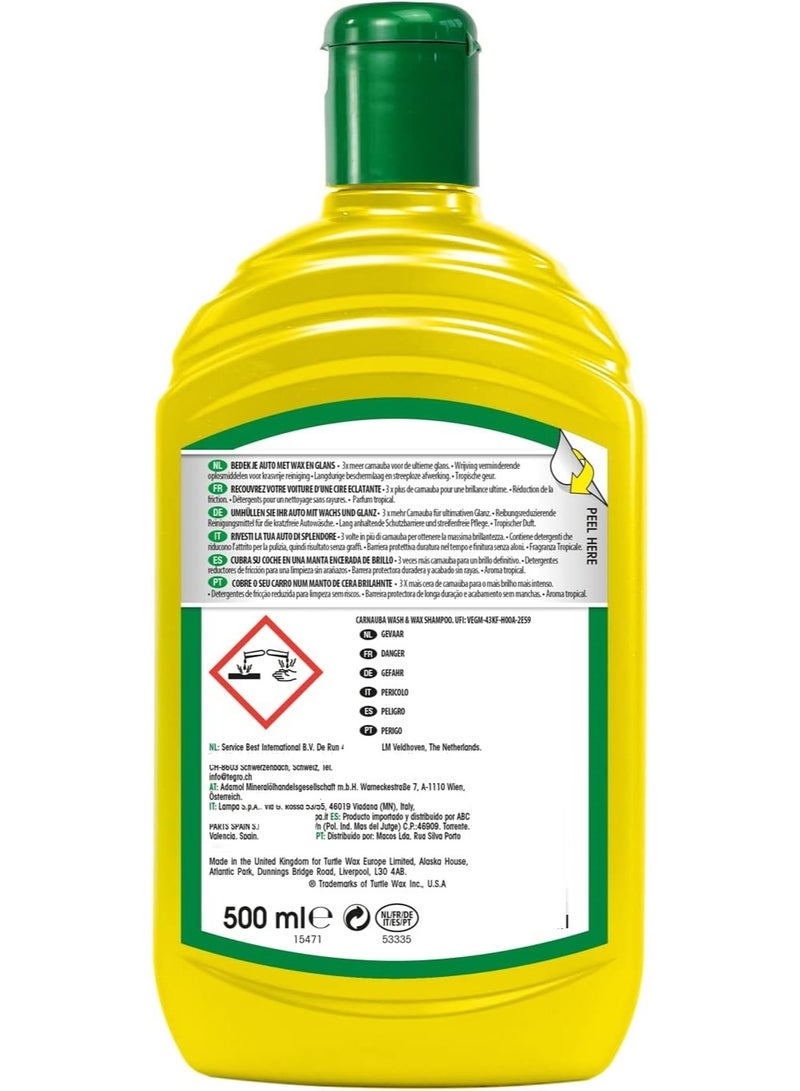 Turtle wax Carnauba Tropical Wash & Wax 500 ML - Image 2