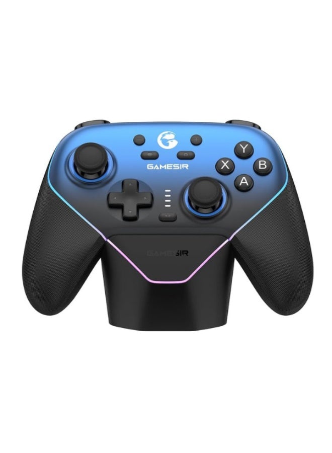 GameSir Super Nova Wireless Gaming Controller for PC/Switch/iOS/Android, Hall Effect Stick & Trigger, Rubberized Grips, RGB Lighting, Swappable ABXY, Detachable Faceplate, 1000mAh with Charging Dock - Image 1