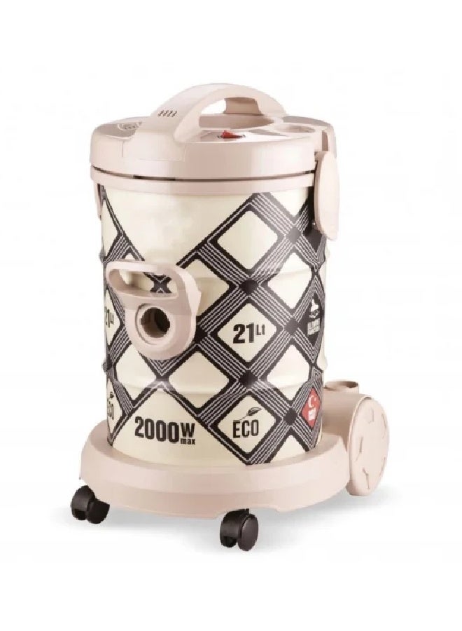 كيون مكنسة كهربائية أسطوانية - طاقة توربو - 5 ملحقات، سلك بطول 5م - Image 2