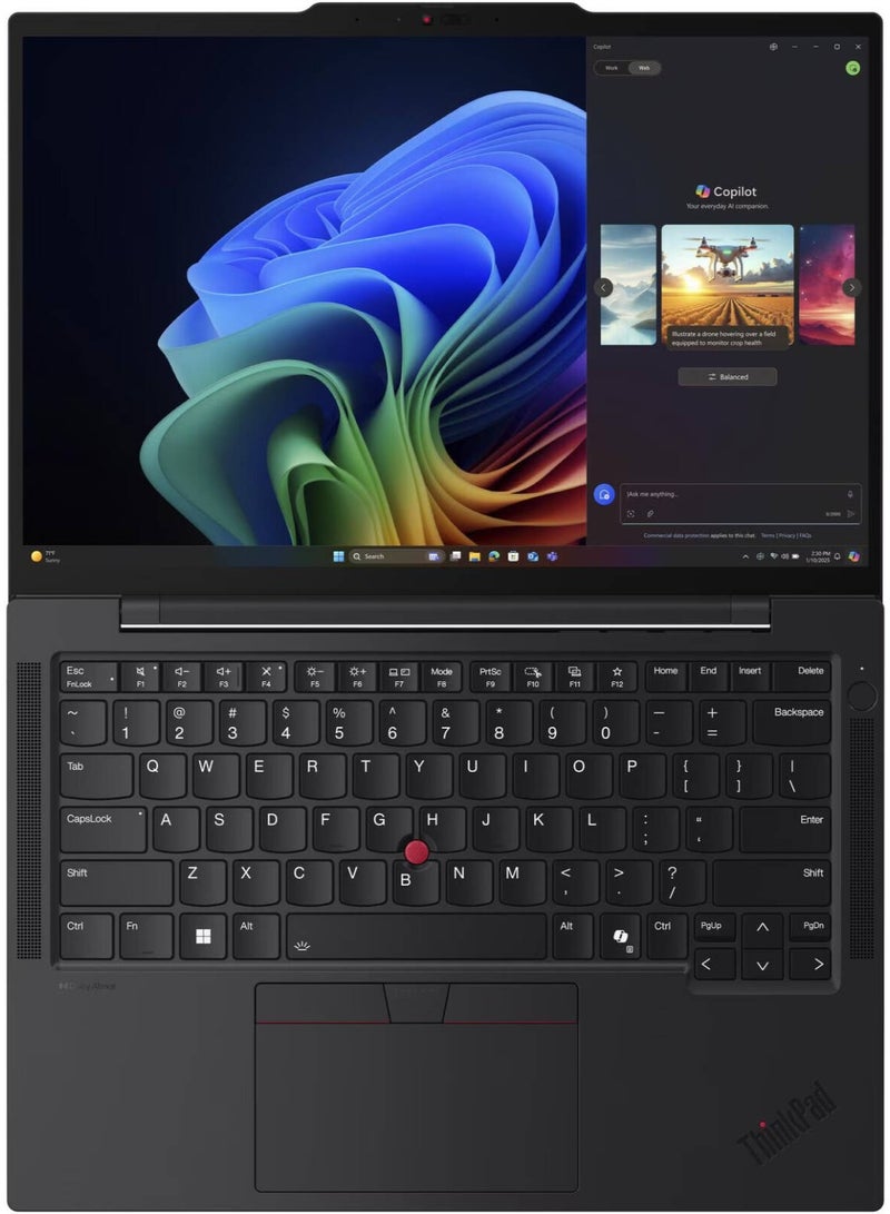 Lenovo ThinkPad T14s Gen 6 Laptop, 14" WUXGA IPS Display, Intel Core Ultra 7 258V, 32GB RAM, 1TB SSD, Intel Arc Graphics 140V, English Backlit K/B, Win 11Pro| 21QX000LUS English Eclipse Black - Image 4