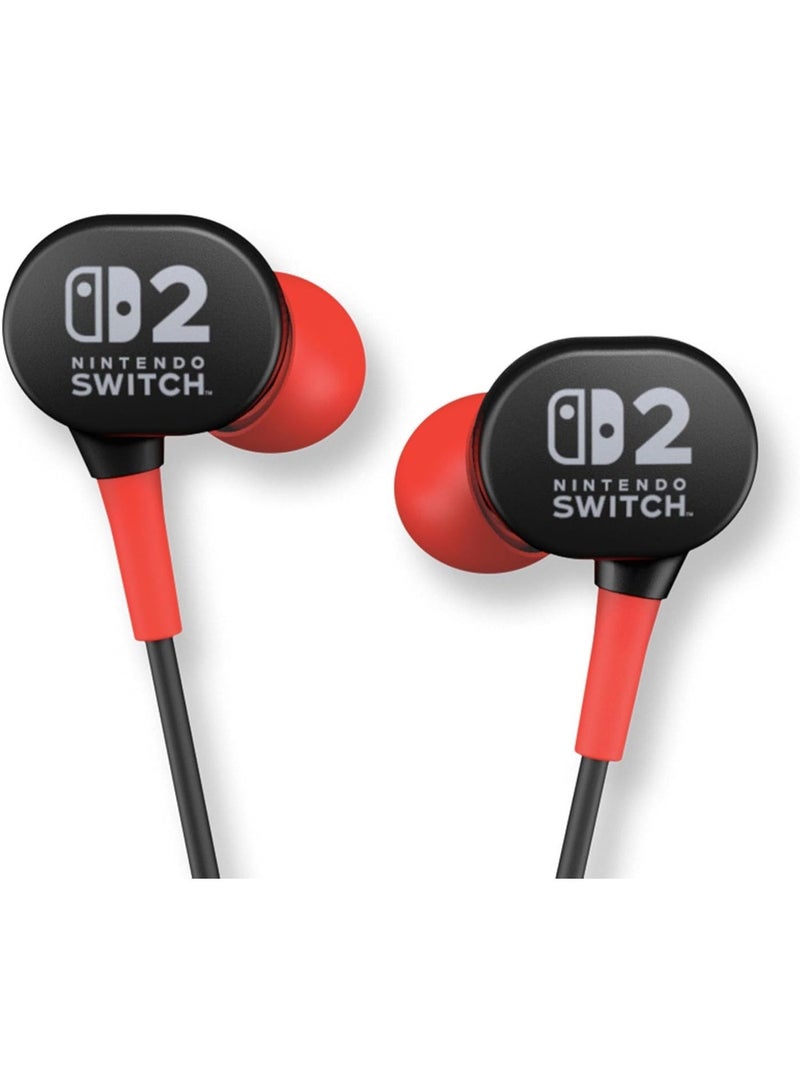 PowerA Nintendo Switch 2 Wired Earbuds – Black - Image 2