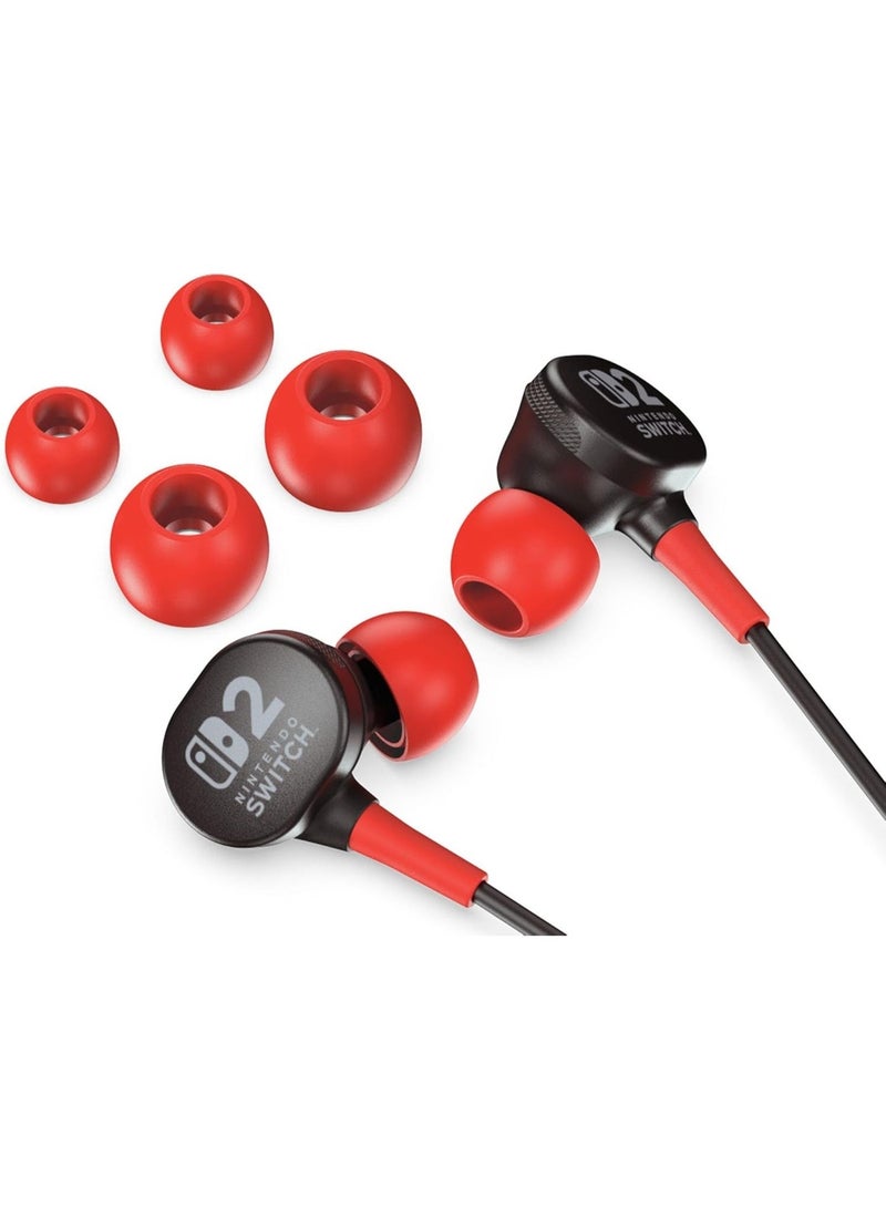 PowerA Nintendo Switch 2 Wired Earbuds – Black - Image 3