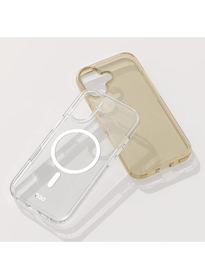 ArmorPro D3O Protected TPU+PC MagSafe Clear Case with Capture Button White for iPhone 17 – Advanced Shockproof Protection with Durable TPU+PC Materials and Elegant Transparent Design - Image 5