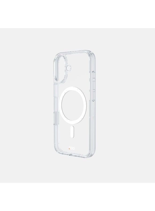 ArmorPro D3O Protected TPU+PC MagSafe Clear Case with Capture Button White for iPhone 17 – Advanced Shockproof Protection with Durable TPU+PC Materials and Elegant Transparent Design - Image 3