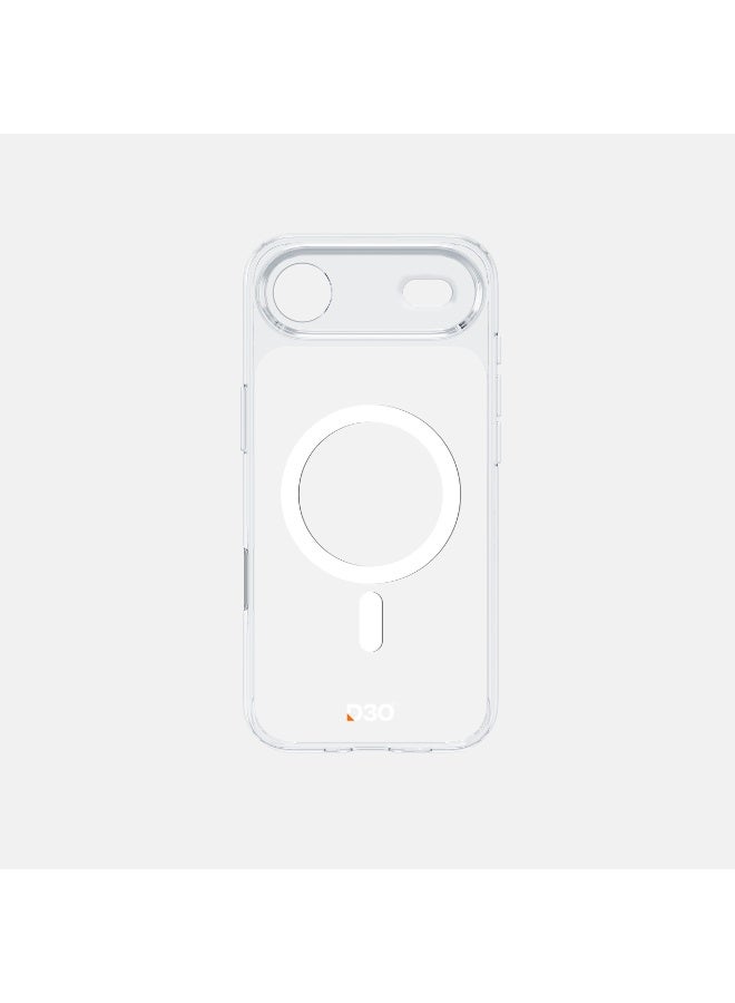 ArmorPro D3O Protected TPU+PC MagSafe Clear Case with Capture Button White for iPhone 17 Air – Lightweight Shockproof Cear MagSafe Case Providing Full Protection without Extra Bulk - Image 3