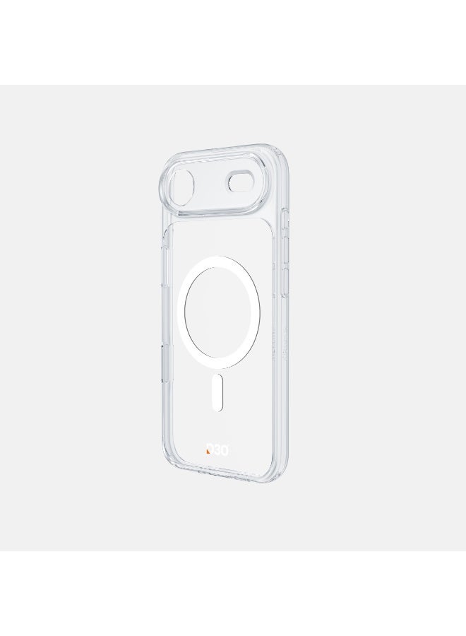 ArmorPro D3O Protected TPU+PC MagSafe Clear Case with Capture Button White for iPhone 17 Air – Lightweight Shockproof Cear MagSafe Case Providing Full Protection without Extra Bulk - Image 2