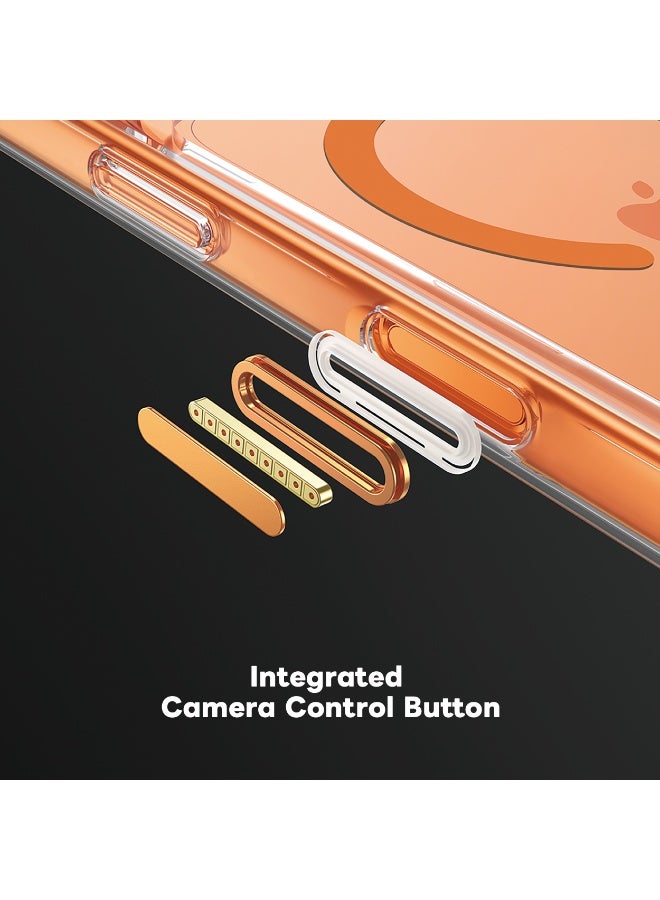 ArmorPro D3O 3-in-1 Combo with Capture Button (Privacy Anti-Reflective Screen Protector & DoubleAR Camera Lens & D3O Clear Case with Orange MagSafe) for iPhone 17 Pro Max – Full protection with privacy and camera safety - Clear - Image 5