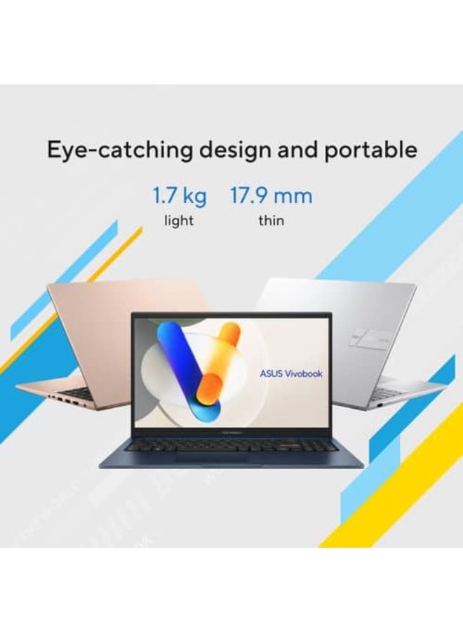 أسوس (Upgraded Version) Vivobook 15  Laptop With 15.6-Inch Full HD Display,Core i7-1355U Processor/16GB RAM/512GB SSD/Intel Iris Xe Graphics Graphics/Windows 11 Home  Cool English Cool Silver - Image 2