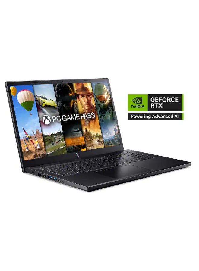 أيسر (Upgraded Version) Nitro V Laptop With 15.6-Inch Full HD Display,AMD Ryzen 5 7535HS Processor/16GB RAM/512GB SSD/AMD Radeon Graphics Graphics/Windows 11 Home  Obsidian English Obsidian Black - Image 1