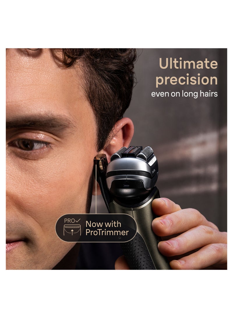 Braun Series 9 Pro+ Efficient & Gentle, 5 Shaving element, Ultimate Precision ProTrimmer, 60-min  Runtime, Wet and Dry - 9519s multicolour 13 x 6.8 x 25cm - Image 4