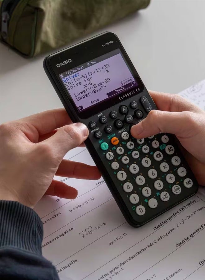 CASIO fx-CG100 (CLASSWIZ CG) Graphic Calculator - Black - Image 2