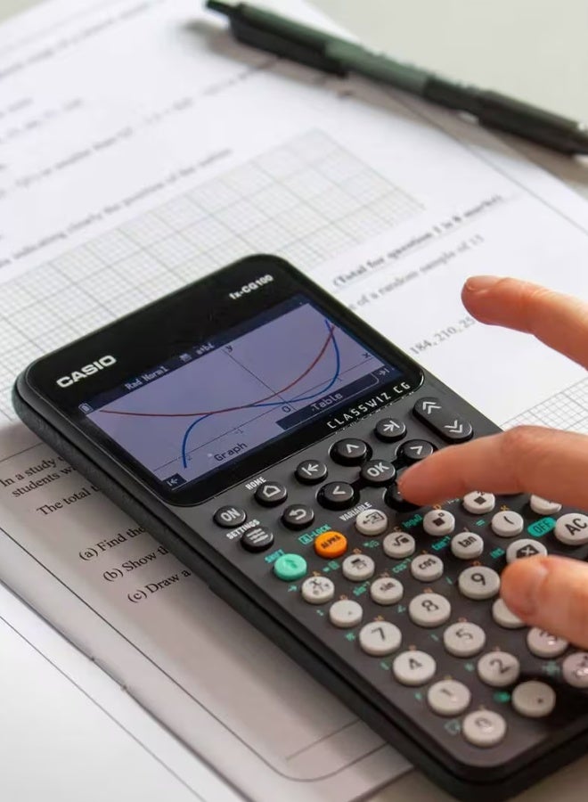 CASIO fx-CG100 (CLASSWIZ CG) Graphic Calculator - Black - Image 3