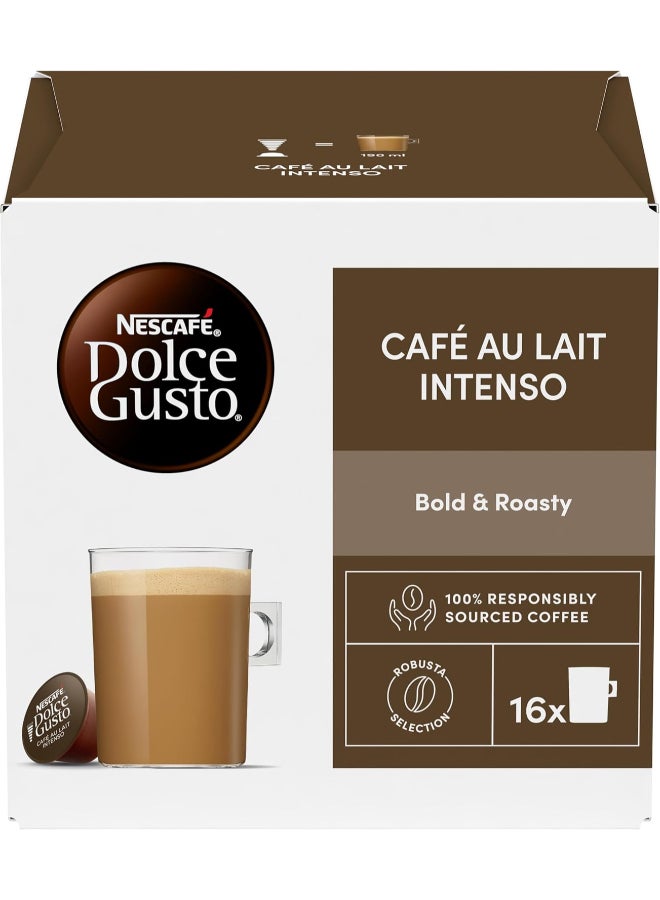 Nescafe Dolce Gusto Café Au Lait Intenso 16 Capsules Dates 160grams Single - Image 1