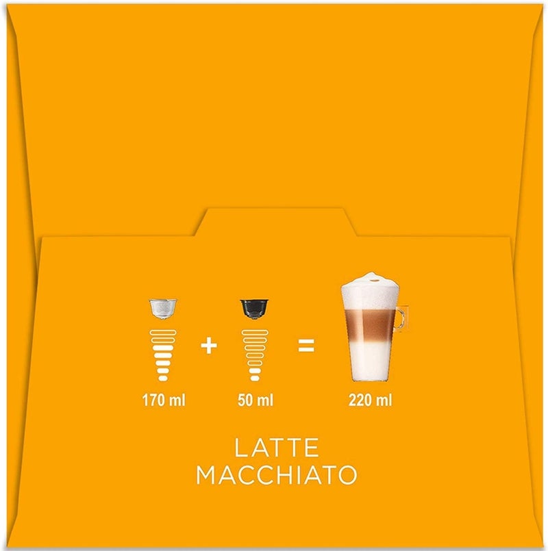 نسكافيه دولتشي غوستو لاتيه ماكياتو 16 كبسولة قهوة - Image 5