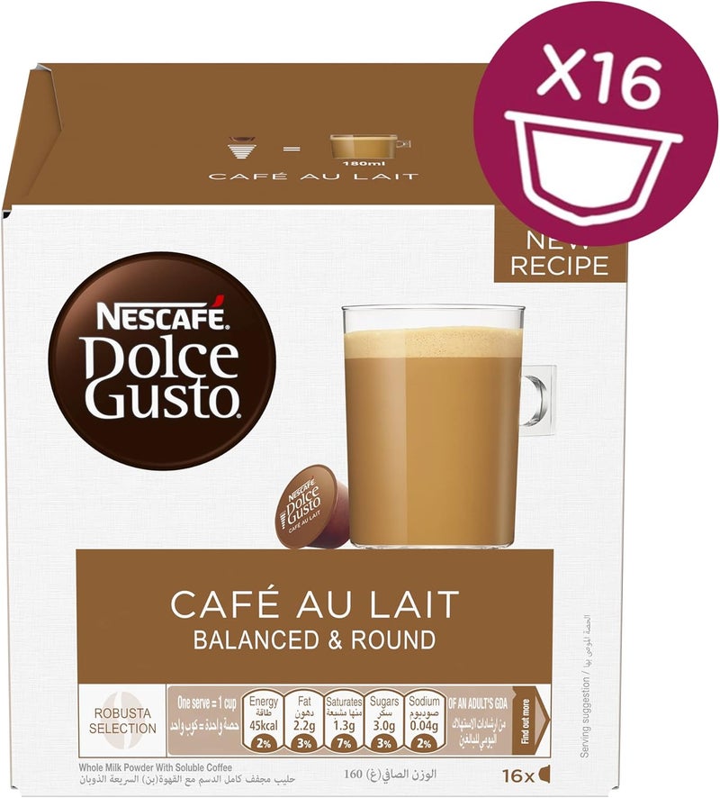 نسكافيه دولتشي غوستو كافيه أو ليه 16 كبسولة - Image 5