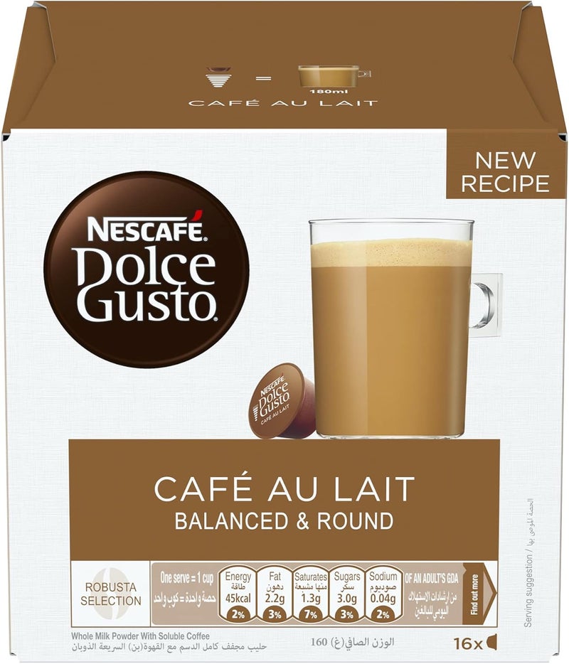 نسكافيه دولتشي غوستو كافيه أو ليه 16 كبسولة - Image 4