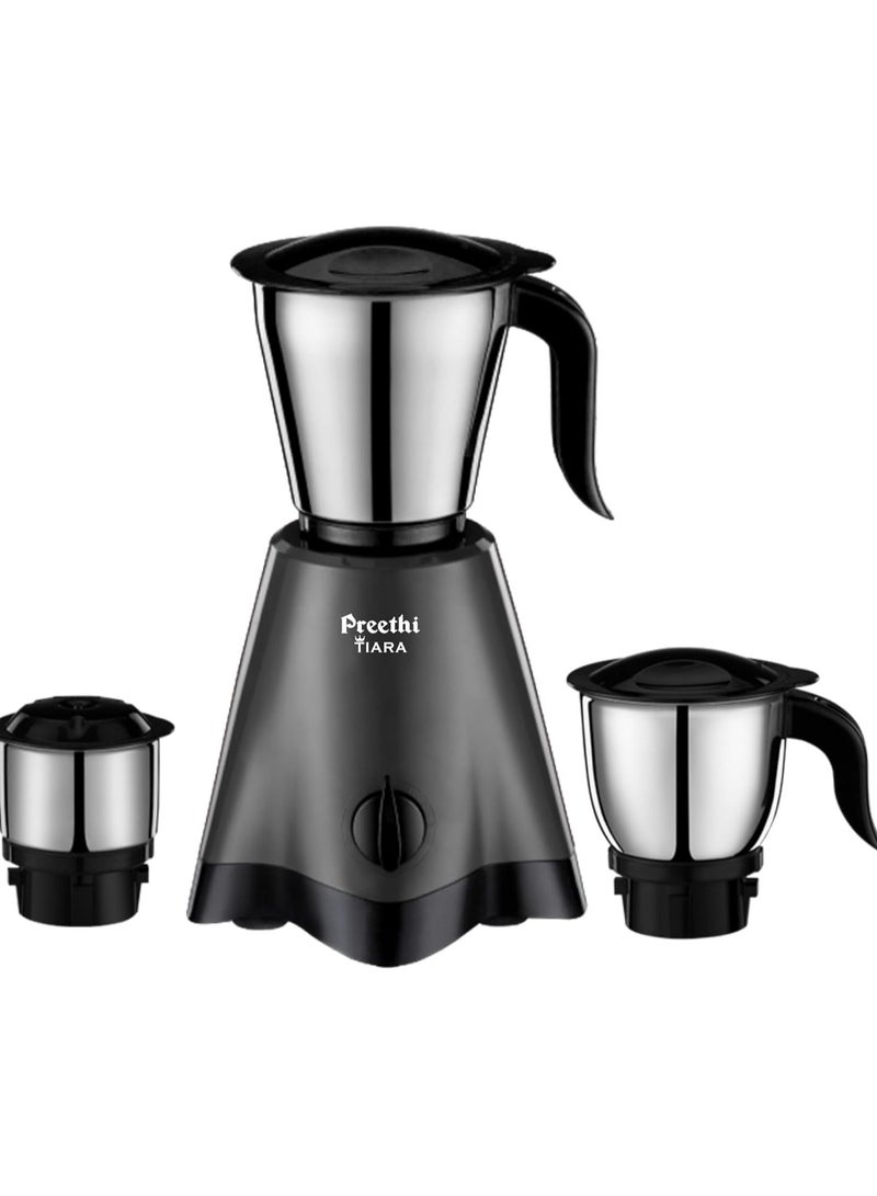 Preethi Tiara Mixer Grinder for Kitchen | Mixie | 3 Stainless Steel Jars (0.3L, 0.7L and 1.2L) 1.2 L 500 W Tiara grey - Image 1