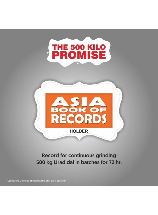 Preethi Galaxy Plus Mixer Grinder for Kitchen - 4 Jars Mixie (3 Stainless Steel Jars+1 Super Extractor Juicer Jar), Flexi lids, Vega W5 Motor 750 W MG250 Black - Image 2