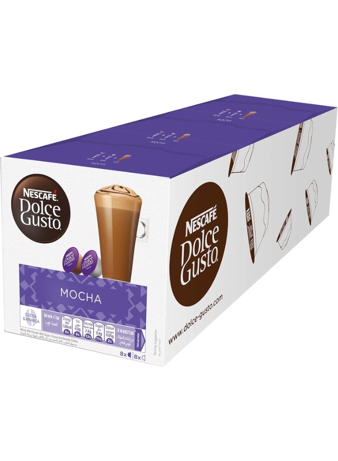 Nescafe Dolce Gusto Mocha 16 Coffee Capsules Mocha 648grams Pack of 3 - Image 2