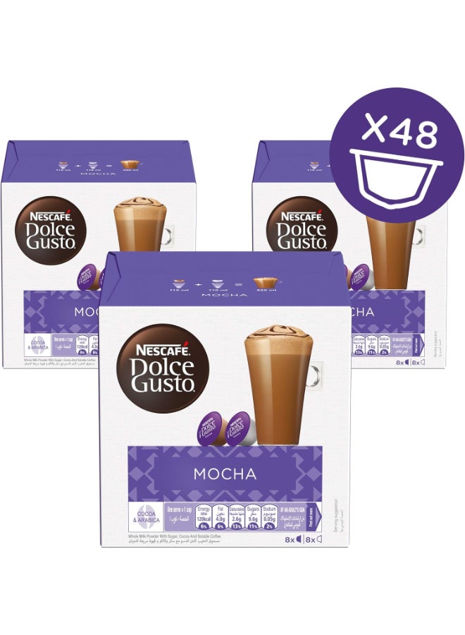Nescafe Dolce Gusto Mocha 16 Coffee Capsules Mocha 648grams Pack of 3 - Image 4