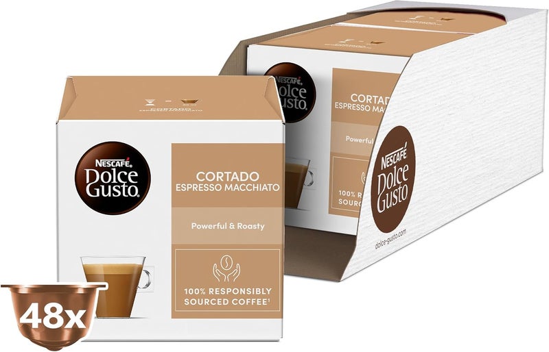 نسكافيه دولتشي غوستو كورتادو إسبريسو ماكياتو 16 كبسولة قهوة - Image 2