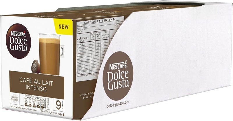 نسكافيه دولتشي غوستو كافيه أو ليه إنتنسو 16 كبسولة - Image 4
