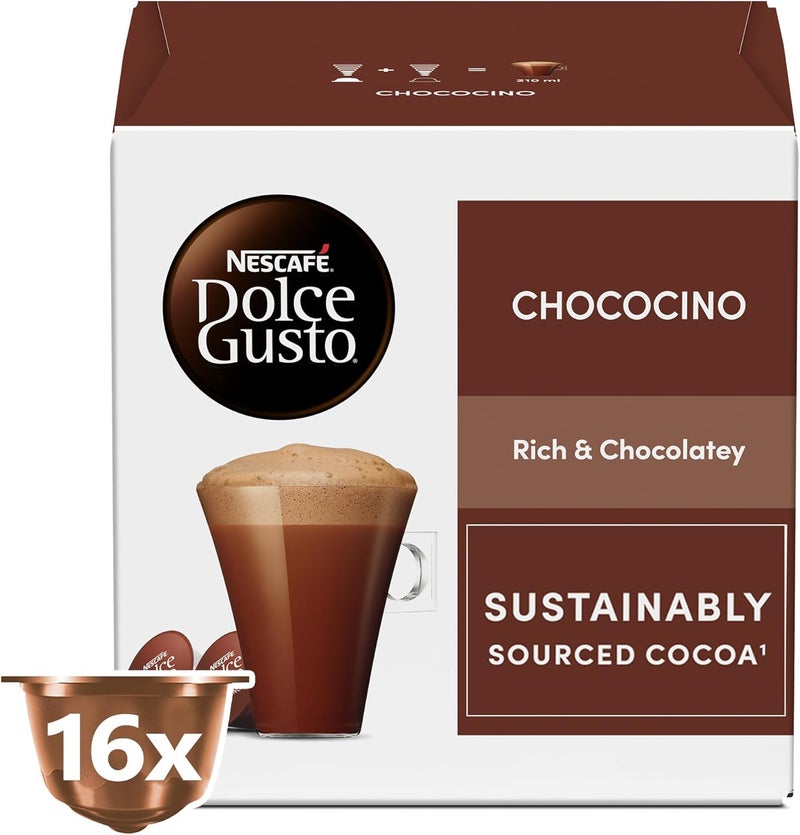 نسكافيه دولتشي غوستو شوكوكينو 16 كبسولة قهوة 256غ - Image 1