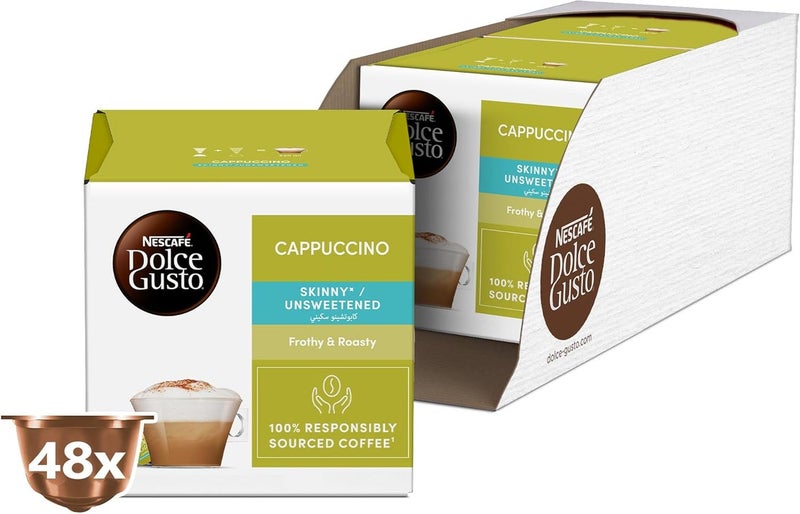 نسكافيه كابتشينو سكينى وغير محلى 16 كبسولة قهوة - Image 3