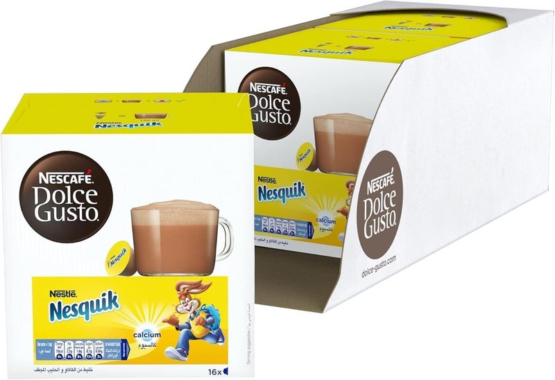 نسكافيه دولتشي غوستو نيسكويك 16 كبسولة قهوة 256 جرام عبوة من 3 - Image 2