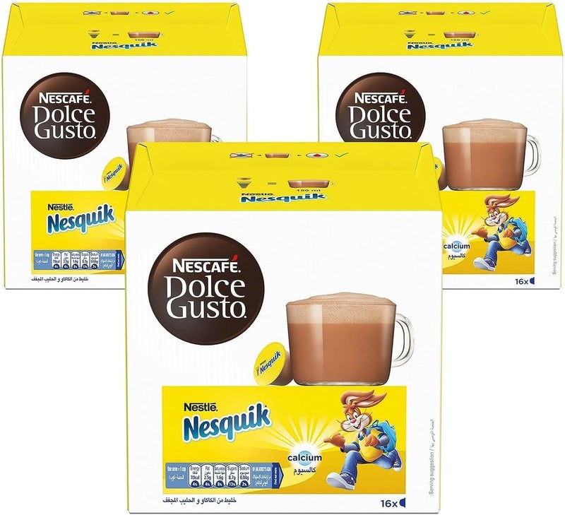نسكافيه دولتشي غوستو نيسكويك 16 كبسولة قهوة 256 جرام عبوة من 3 - Image 1