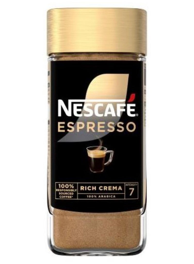 Espresso Instant Coffee Rich Crema 100% Arabica 95grams Single