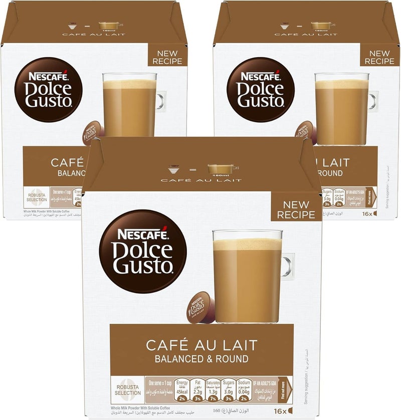 نسكافيه دولتشي غوستو كافيه أو ليه 16 كبسولة قهوة - Image 5