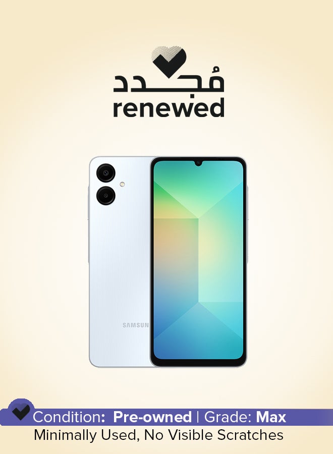 Samsung Renewed - Galaxy A06 4G Dual SIM Light Blue 4GB RAM 64GB - Middle East Version - Image 1