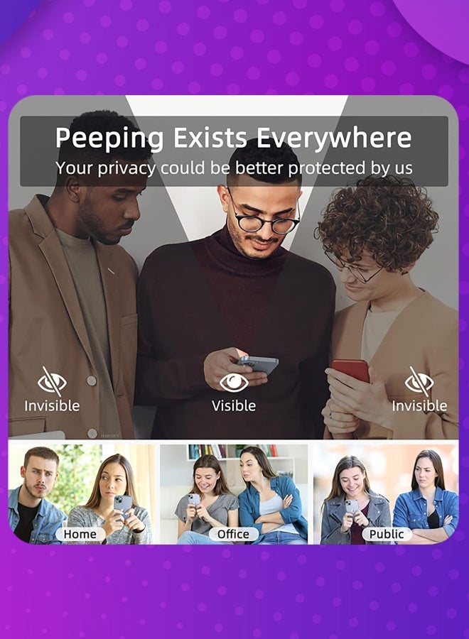 MARGOUN Anti Peep 9H Tempered Glass for OnePlus 15 Edge to Edge Privacy Guard - Clear-1 - Image 4