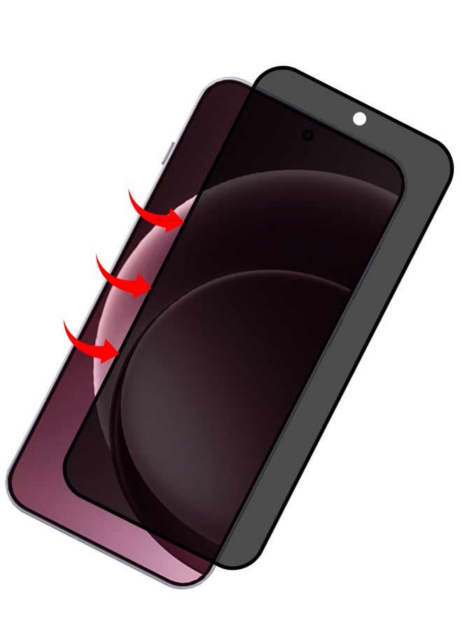 MARGOUN Anti Peep 9H Tempered Glass for OnePlus 15 Edge to Edge Privacy Guard - Clear-1 - Image 2