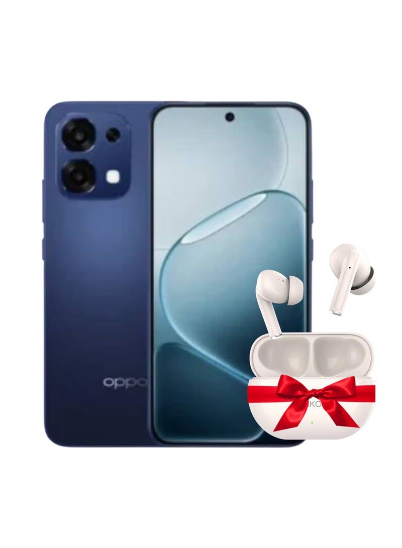 أوبو A6 برو ثنائي الشريحة أسود لامع 8 جيجابايت رام 256 جيجابايت 5G LTE مع هدية SHKOD AirLits1 برو - إصدار الشرق الأوسط - Image 1