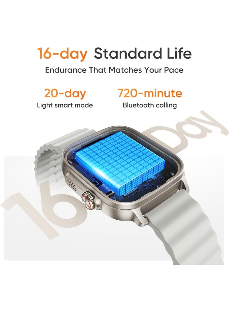 realme Watch 5 Smartwatch, 1.97" AMOLED screen, +100 Sport modes, Health Monitoring, NFC,GPS, IP68 - Titanium Black - Image 5