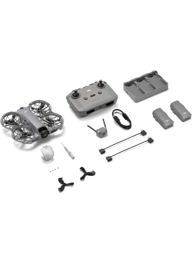 dji Neo 2 Fly More Combo With RC-N3 Remote Controller, Stable Transmission With Digital Transceiver, 4K Drone for Beginners, 3 Batteries - UAE Version with Official Warranty Support - Image 1