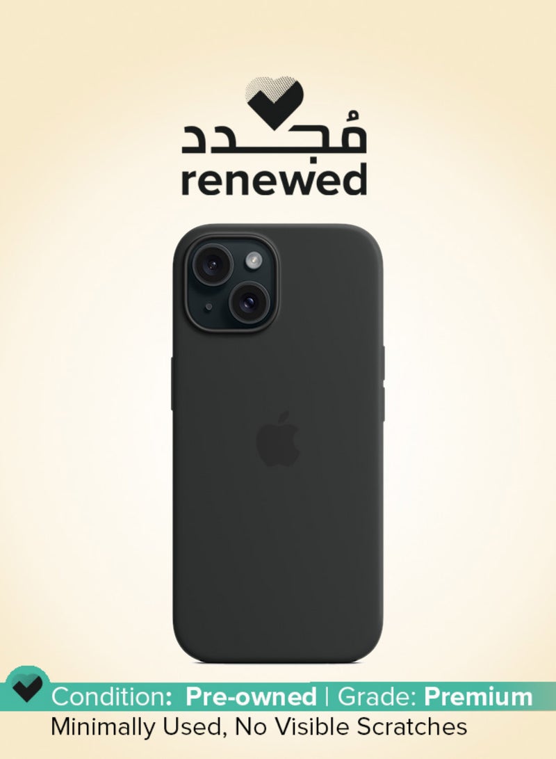 Apple Renewed - iPhone 15 Plus Silicone Case with MagSafe black - Image 1